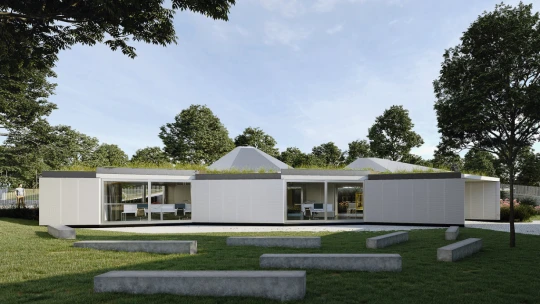Kanceláře z&nbsp;modulů. Architekti Chybík a&nbsp;Krištof testují nový stavební systém