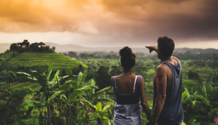 Tropické panorama na Bali