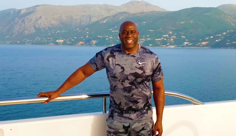 Magic Johnson na dovolené v Řecku
