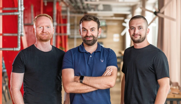 Tým Dataddo, zleva Zdeněk Pecha, Petr Nemeth, Joel Thom