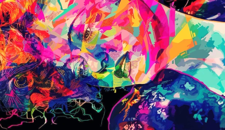 Psychedelická žena