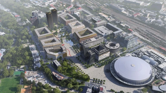 Okolí O2 areny čeká proměna za miliardy. Radnice jde do souboje s&nbsp;developery
