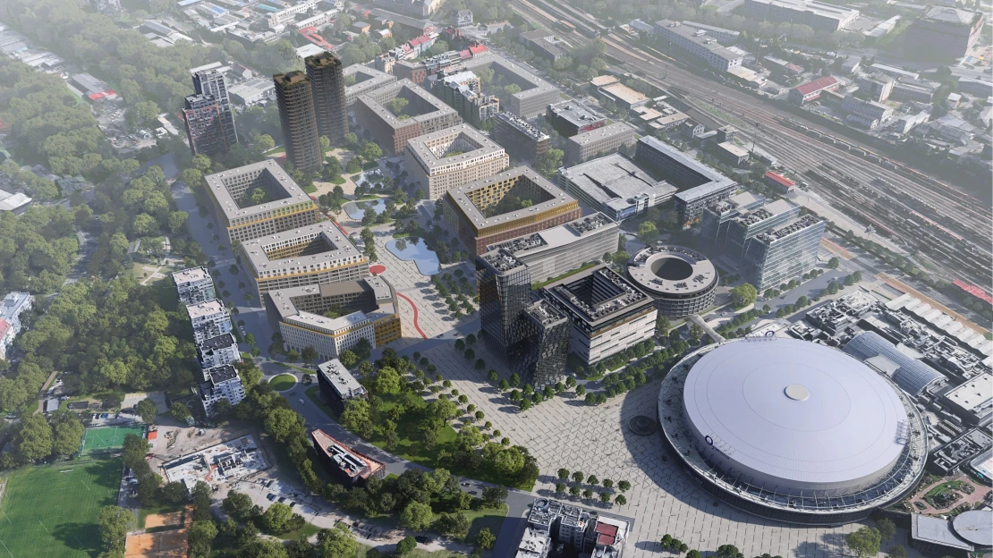 Okolí O2 areny čeká proměna za miliardy. Radnice jde do souboje s&nbsp;developery