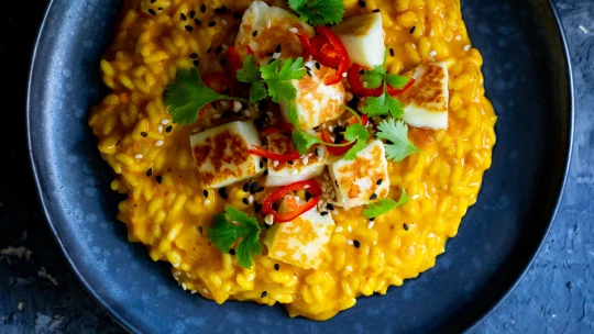 Škola vaření: Nepokazitelné italské risotto & jeho sezonní dýňová varianta s&nbsp;halloumi
