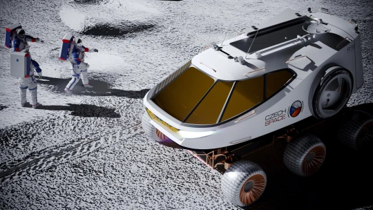 Lunární škodovka a Praha na Měsíci. Vesmírný architekt ukazuje budoucnost dobývání kosmu