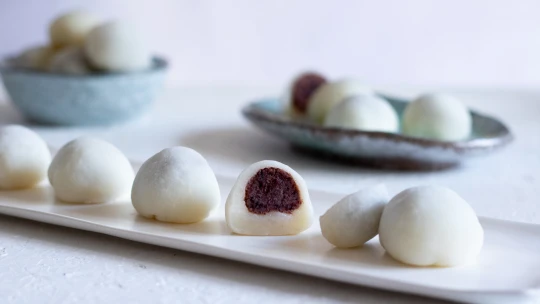 Knedlíčky daifuku aneb japonský dezert z&nbsp;rýže a&nbsp;fazolí