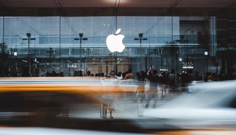 Obchod s logem firmy Apple