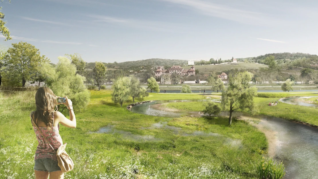 Podél Vltavy bude živo. Praha chystá u&nbsp;řeky nové parky, lanovku i energocentrum