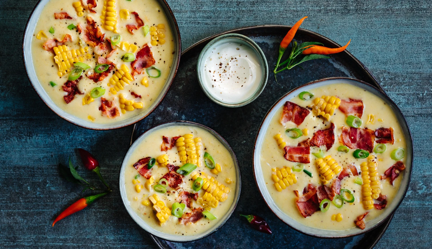  kukuřičný chowder se slaninou