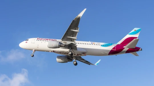Začala třídenní stávka pilotů Eurowings. Společnost ruší téměř polovinu letů na následující dny