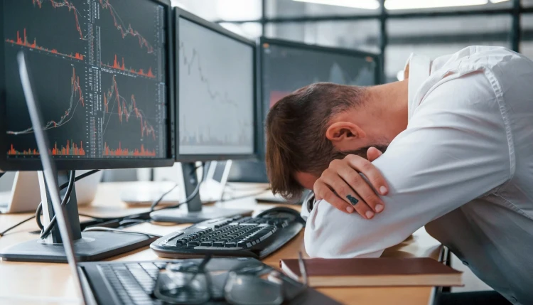 Zdeptaný online trader