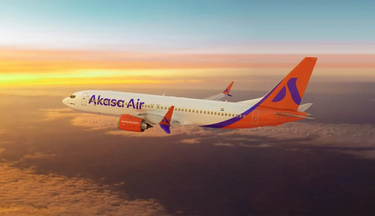 Letadlo indické aerolinky Akasa Air