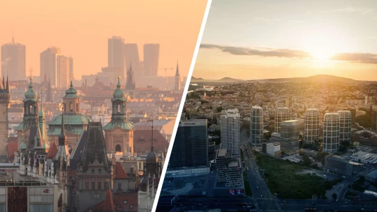 Bratrské klání. Bratislava plánuje své mrakodrapy, Praha se naopak drží při zemi