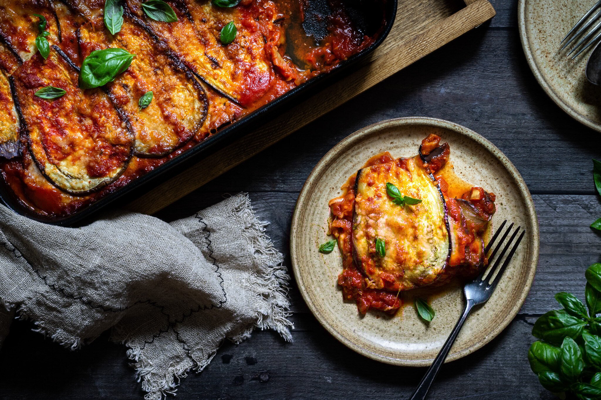 Parmigiana di melanze zapeceny lilek