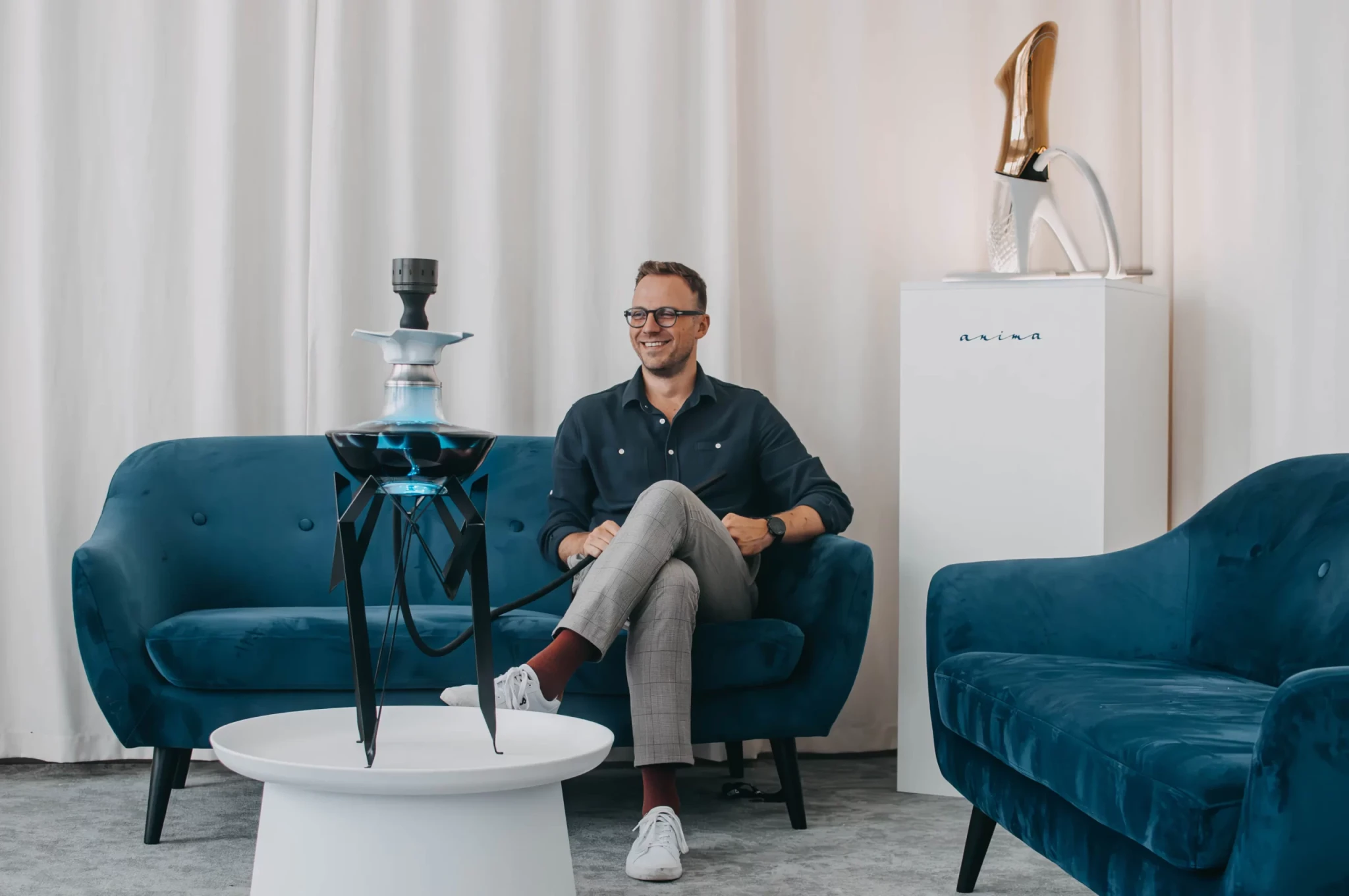 Designér Vít Bechynský a vodní dýmky Anima