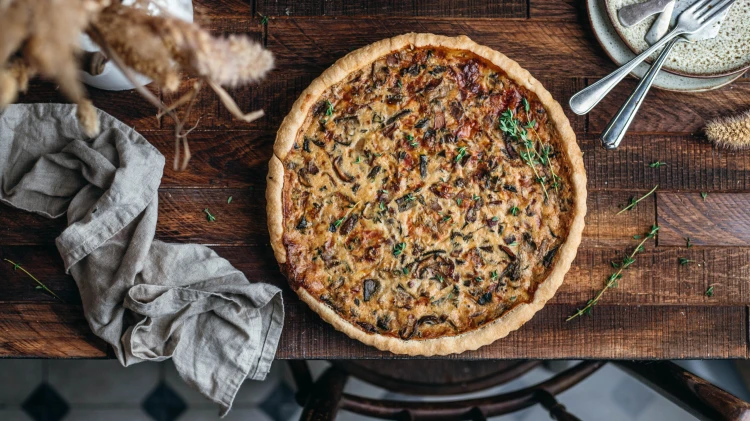 houbovy quiche slany kolac