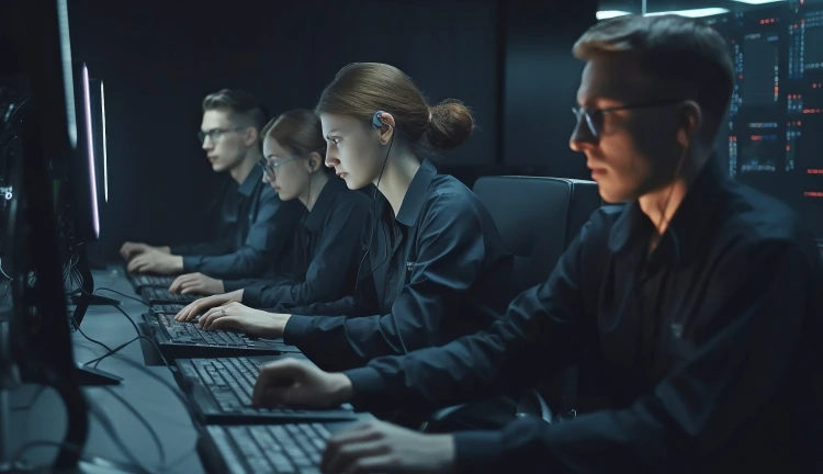 Generovaný obrázek mladých programátorek a programátorů