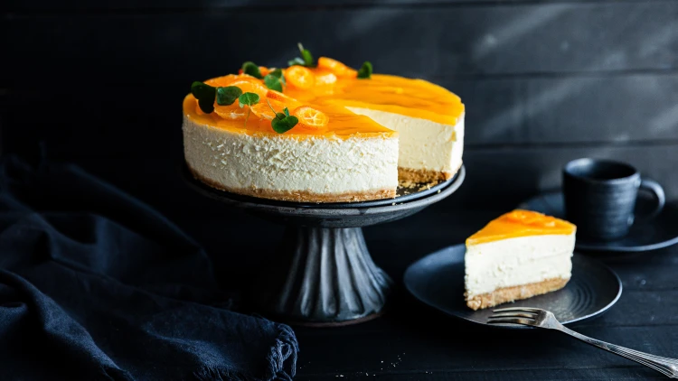 nepeceny mandarinkovy cheesecake