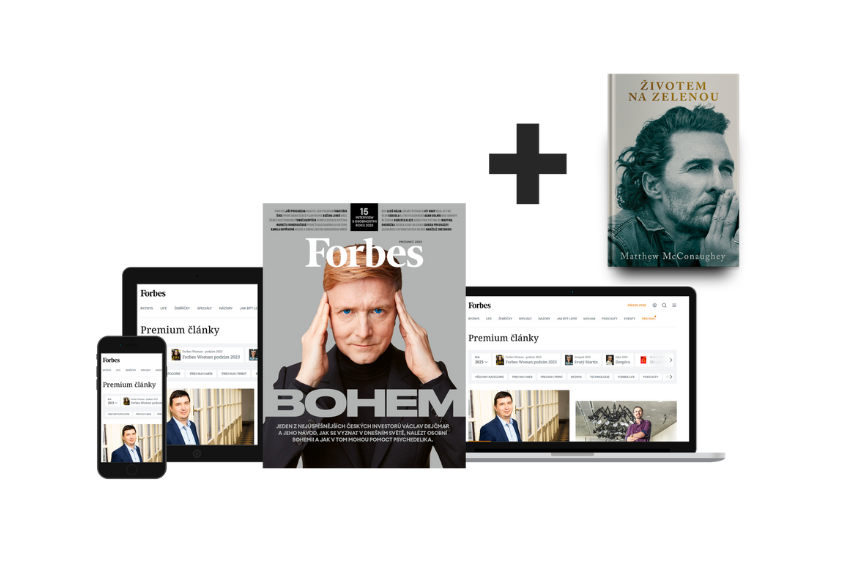 Dárkové předplatné Forbes Premium + Print na 12 měsíců + kniha Životem na zelenou ZDARMA