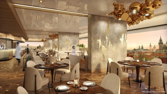 Bývalý hotel InterContinental v&nbsp;Praze se otevře na jaře. Tentokrát pod jménem Fairmont Golden Prague
