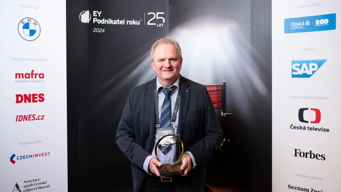 Česko zná dalšího EY Podnikatele roku. Za Zlínský kraj ocenění získal Antonín Machala