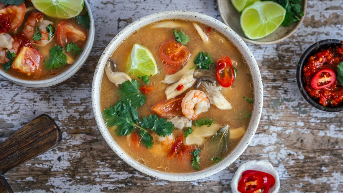 Mistrovská Tom Yum. Polévka, která probudí vaše smysly
