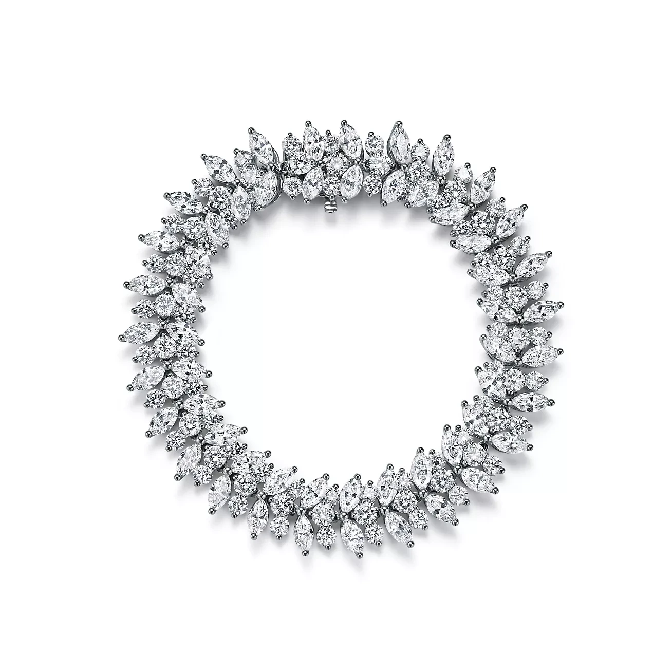 Marquise Diamond Cluster Bracelet