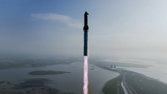 Exploze a&nbsp;požár. Devátý test Muskovy rakety Starship byl opět neúspěšný