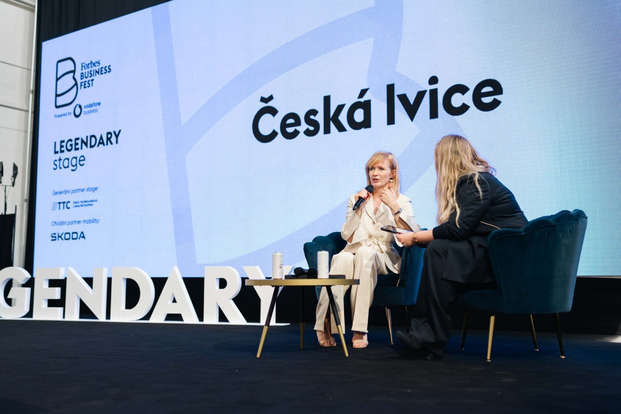 Anna Geislerová na Forbes Business Festu