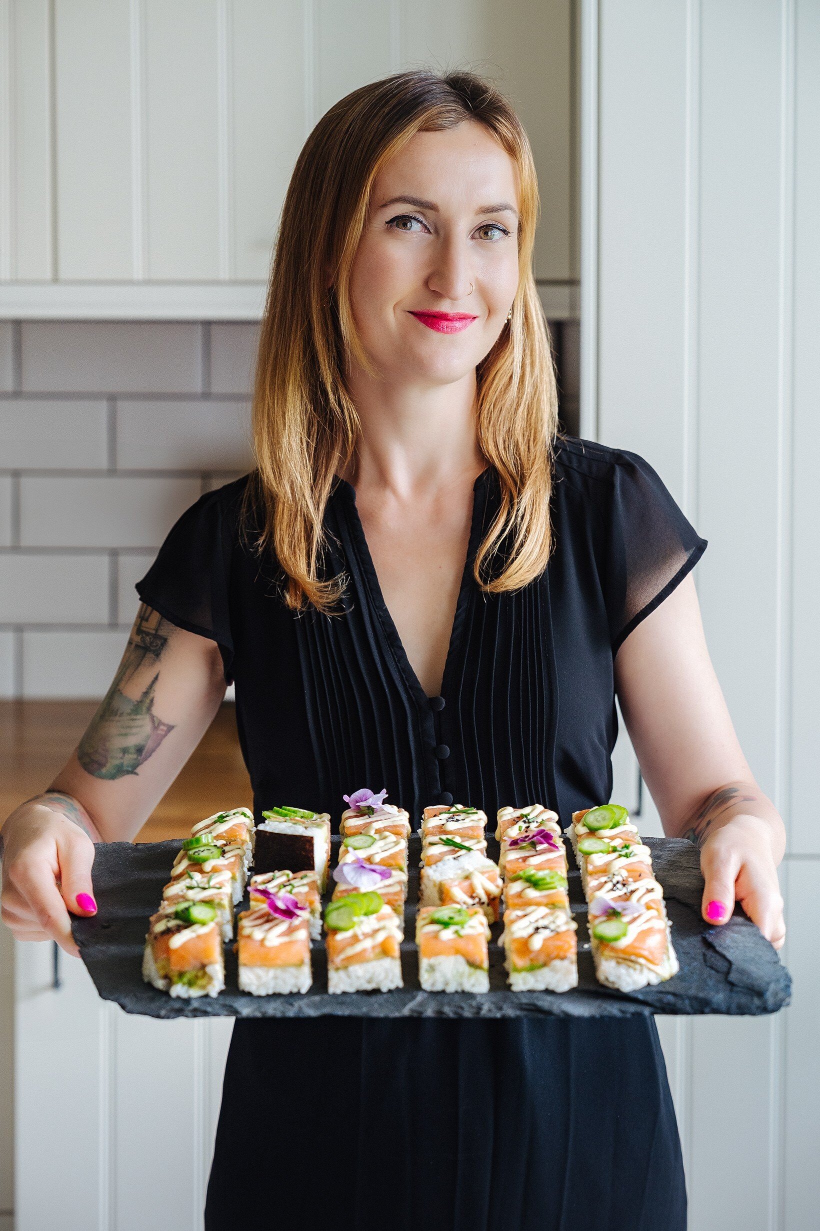 Sushi pro vytížené. Na plechu a bez rolování, ale se stylem
