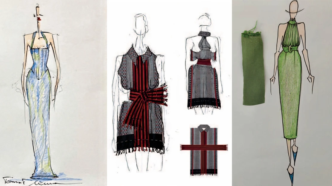 Křehká krása hedvábí. Návrháři se spojili na podporu manufaktur v Myanmaru