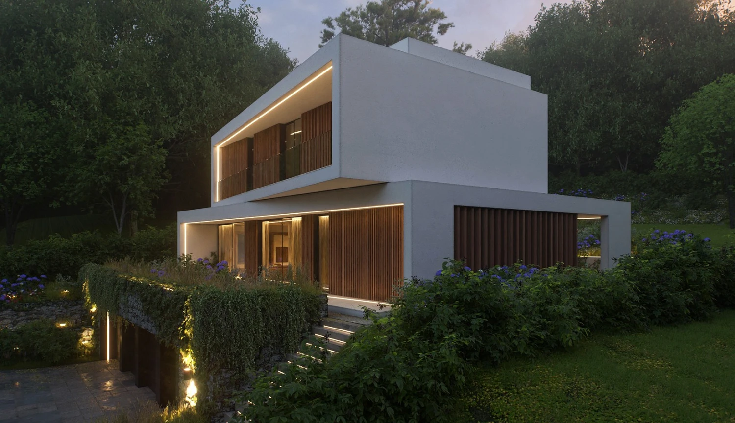 Příroda, design, technologie. V Šáreckém údolí roste vila, která nemá obdoby