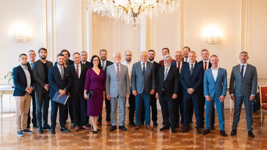 Kratina, Šoustal i šéfredaktor Forbesu. Prezident přijal špičky českého byznysu