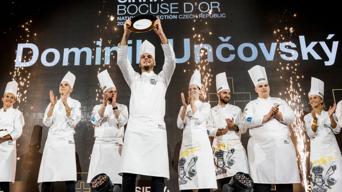 Opět vítěz! Kuchař Dominik Unčovský zopakoval triumf v&nbsp;soutěži Bocuse d’Or