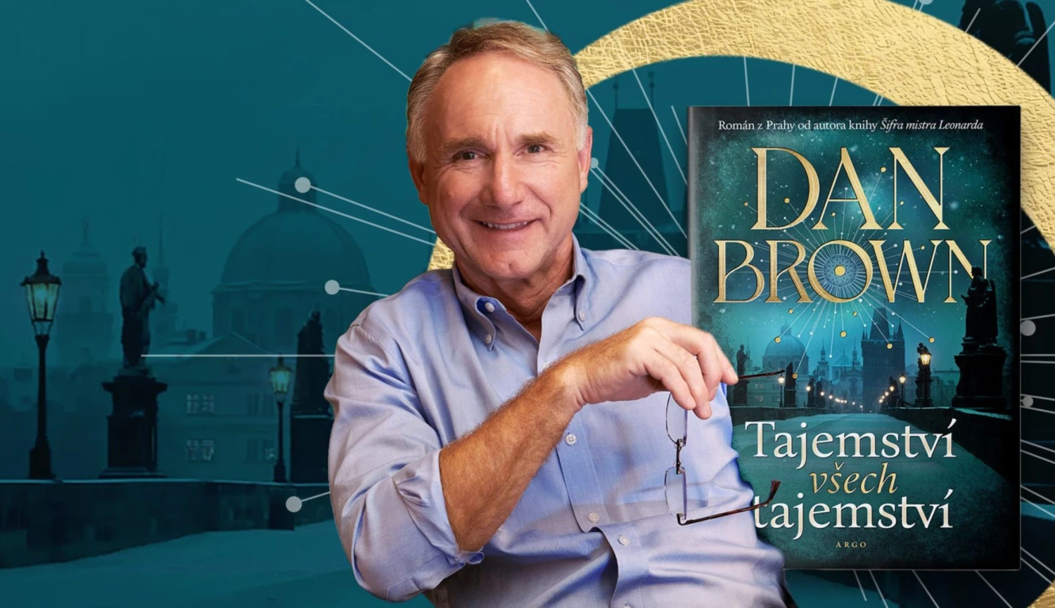 Stovky milionů prodaných knih, miliardy dolarů z filmů. Do Prahy přijel Dan Brown