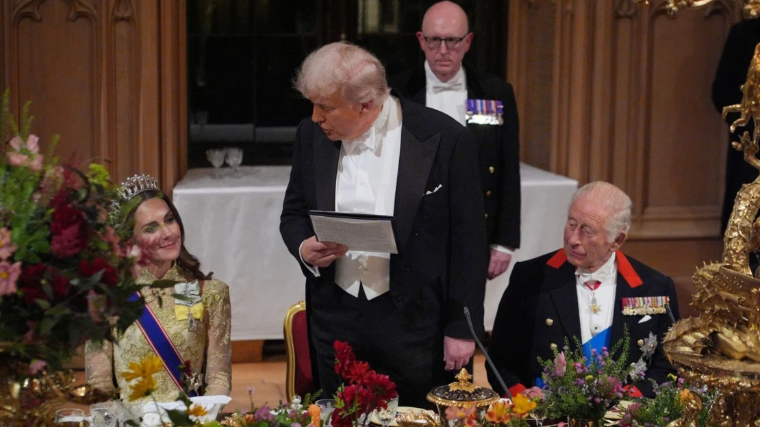 Royal podle Trumpa. Jak britský král s rodinou oslnili americký prezidentský pár