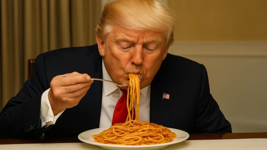 Spaghetti western Donalda Trumpa. Spustil přestřelku o&nbsp;cenu italských těstovin