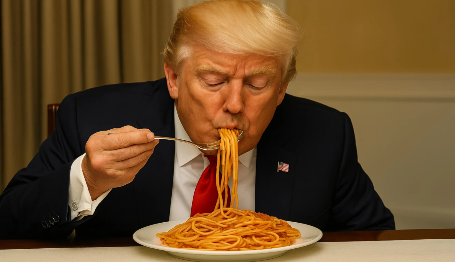 Spaghetti western Donalda Trumpa. Spustil přestřelku o cenu italských těstovin