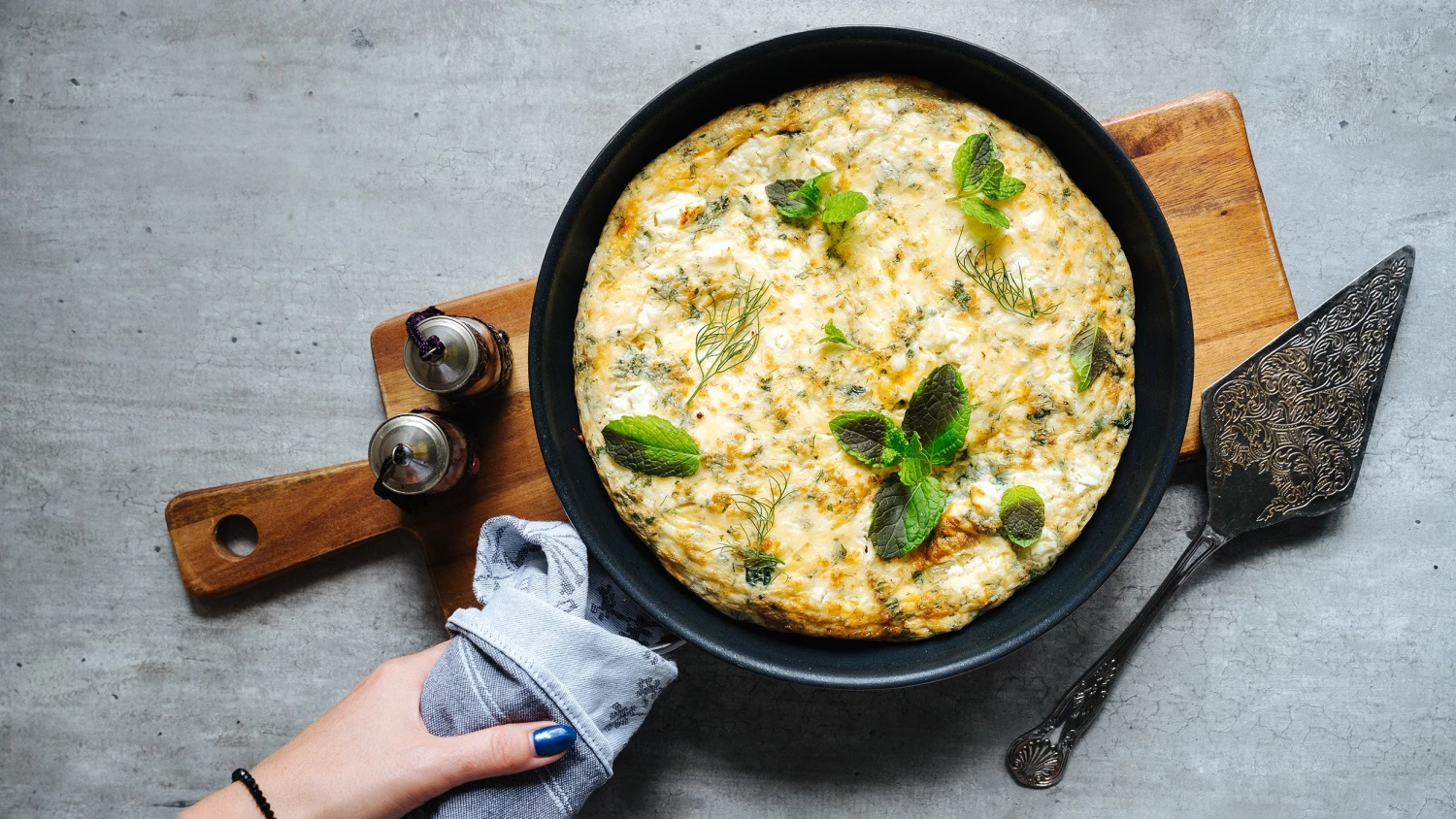 Ráno, v poledne, večer. Špenátová frittata vás do 20 minut potěší skvělou chutí i složením