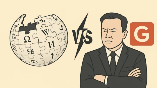 Za den to, co Wikipedie za 8 vteřin. Musk ji chce porazit kopírováním a konspiracemi