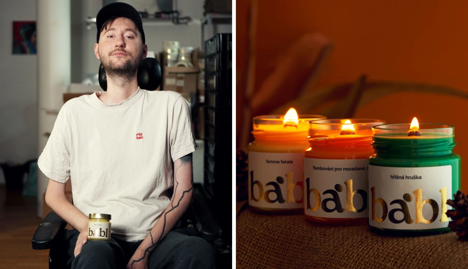 Nemoc ho dostala na vozík. Svět práva vyměnil za byznys, dnes prodá tisíce svíček