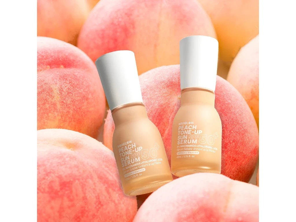 KikiGlow Peach Tone-Up Sun serum SPF50+/PA++++