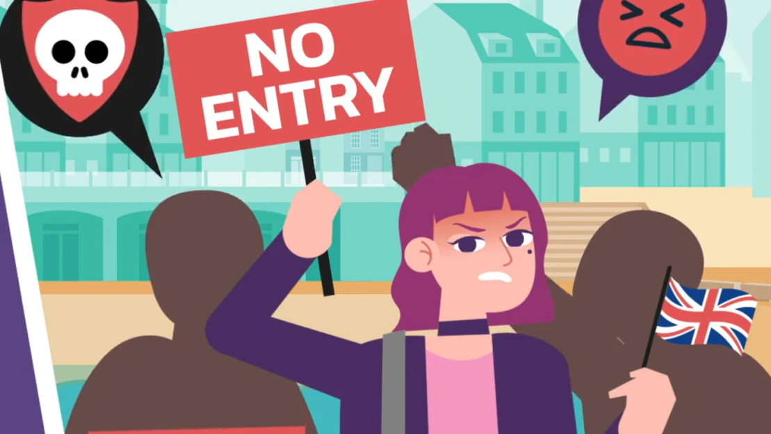 Jmenuje se Amelia, má růžovou ofinu a odmítá migranty. Stvořila ji ironie osudu