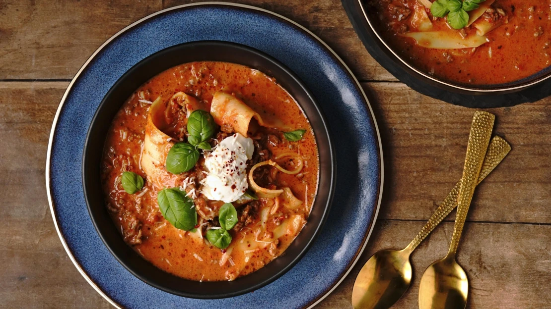 Lasagne jako polévka. Porušují všechna pravidla, ale chutnají skvěle