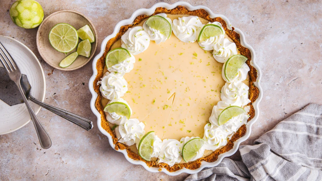 Key lime pie. Dezert ze šesti surovin vám v lednu připomene, jak chutná léto