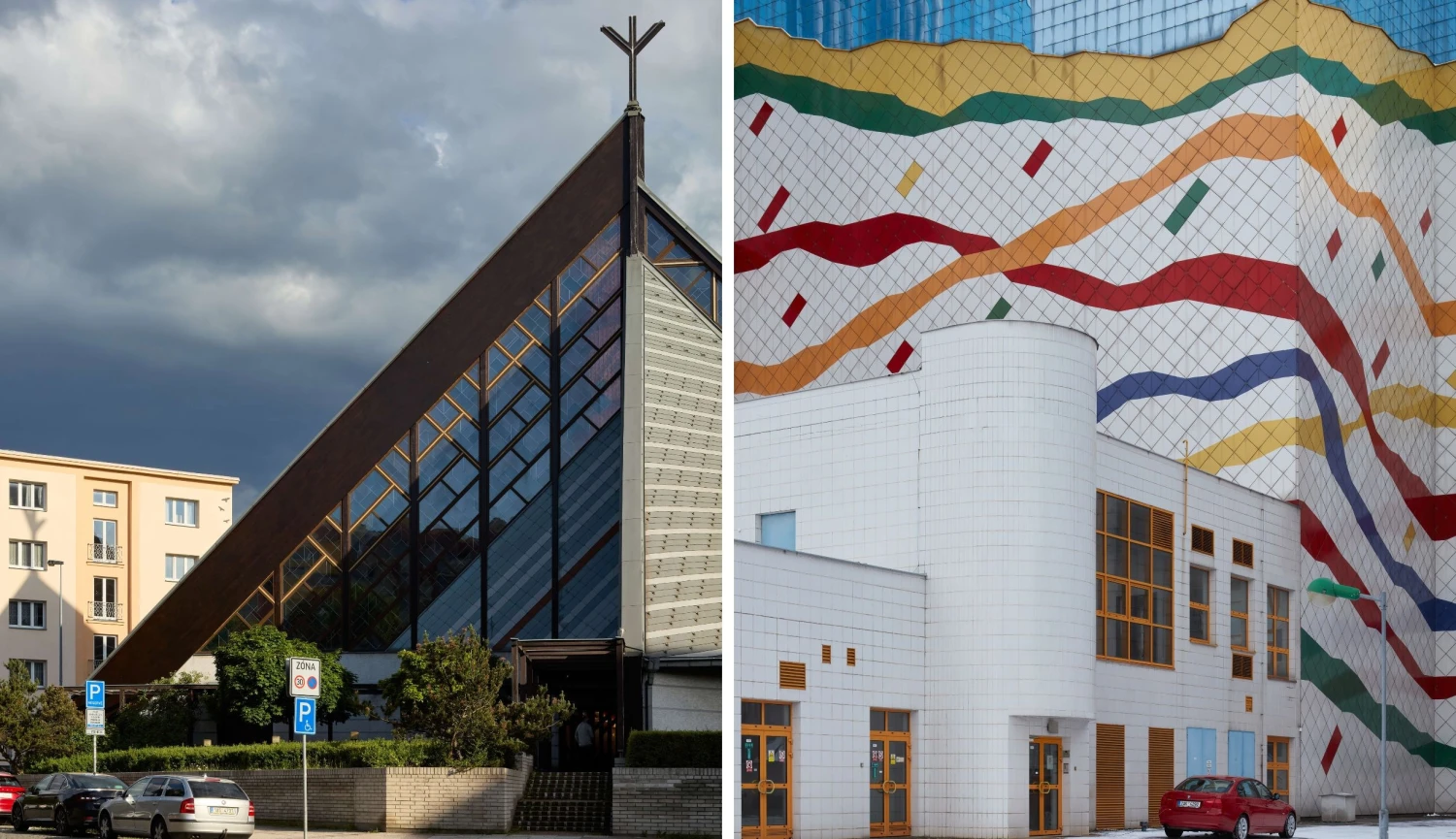 Architektura mezi přísností a diskotékou. Stavěly se v&nbsp;devadesátkách jen bizáry?