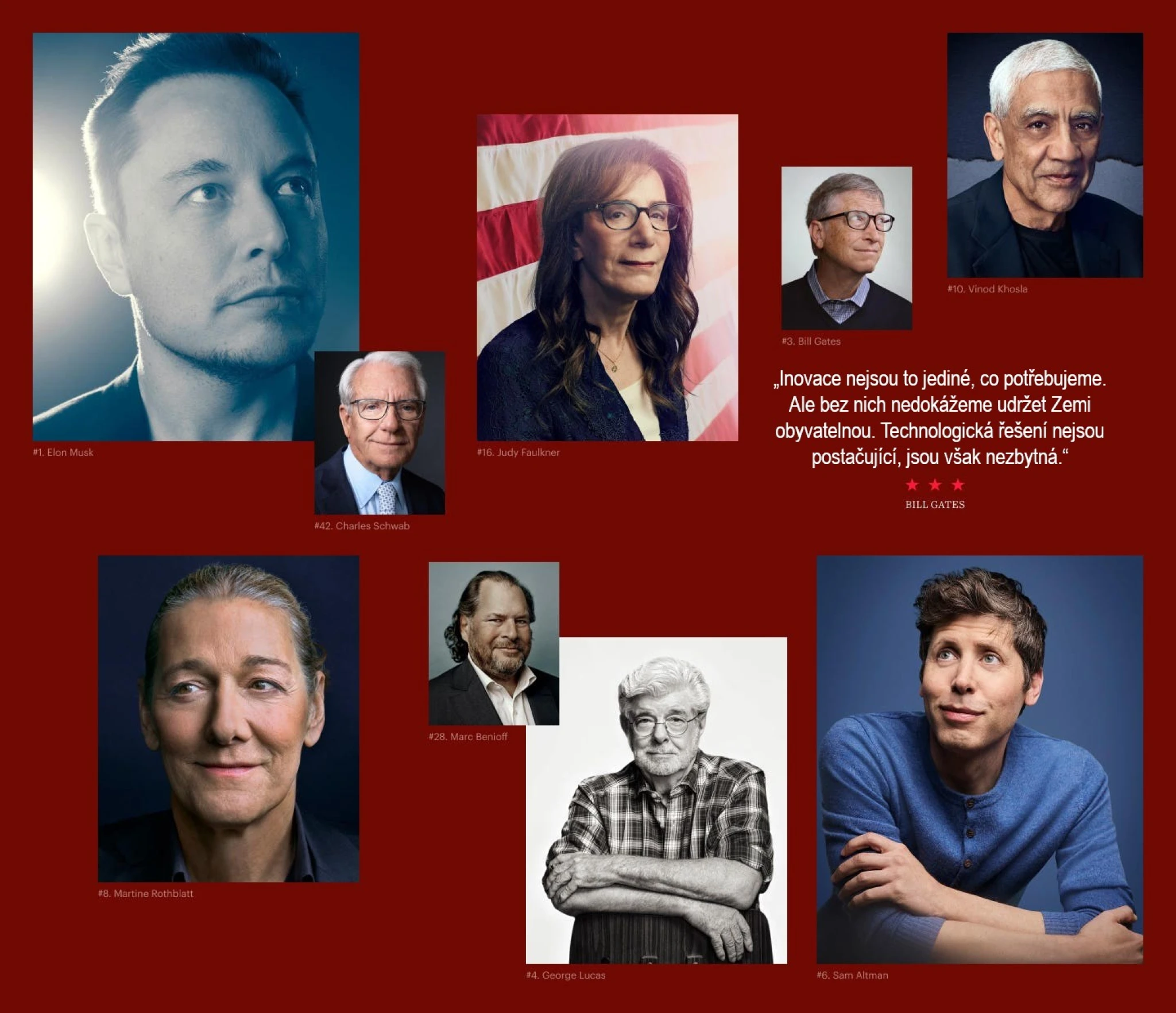 Sto největších mozků současnosti. Forbes vybral nejvýznamnější americké inovátory