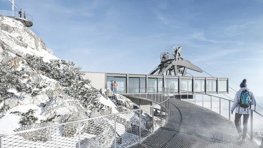 Lanovka na Ještěd zastaví i&nbsp;pod vrcholem. Takhle mají vypadat její stanice