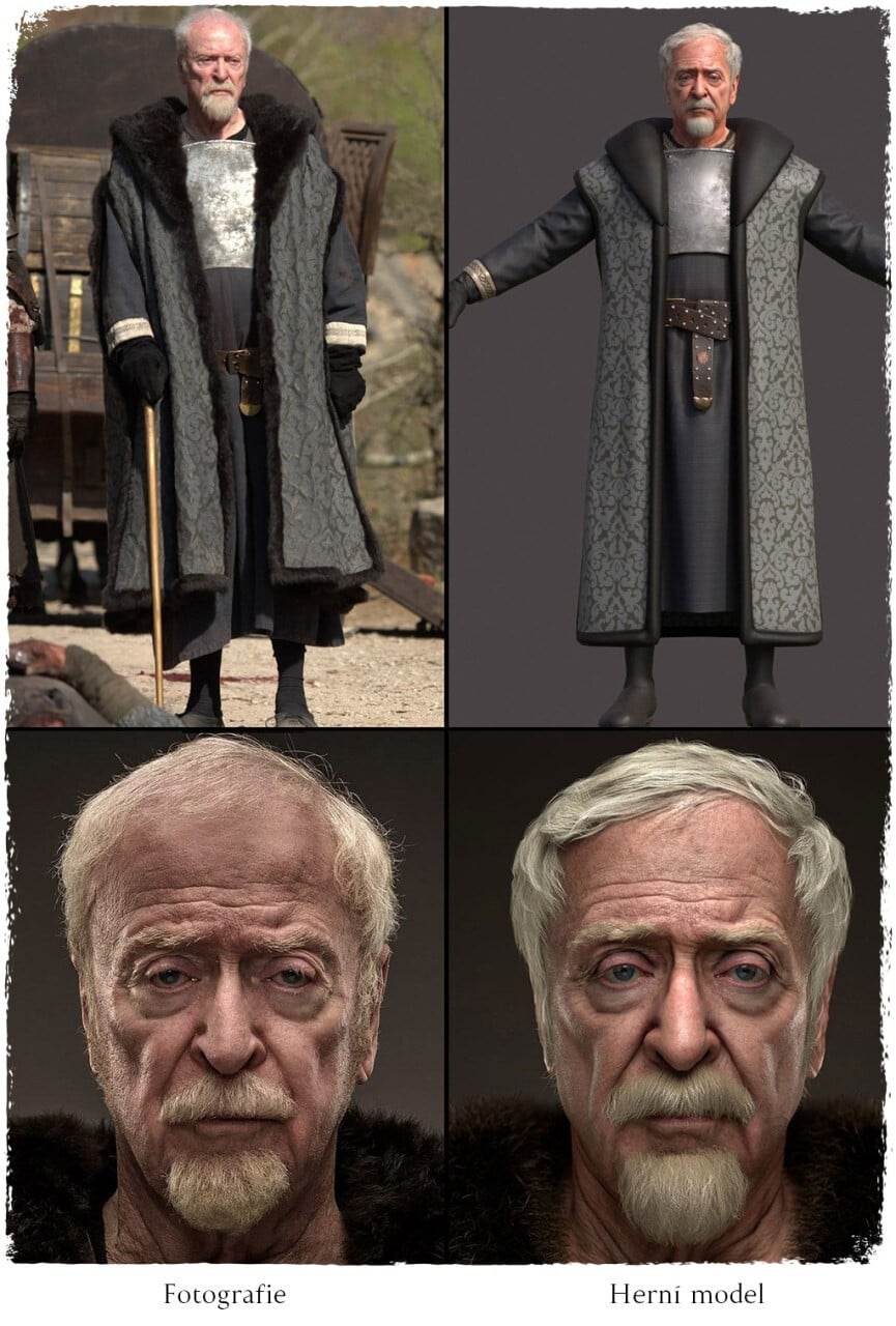 Michael Caine ve hře Medieval