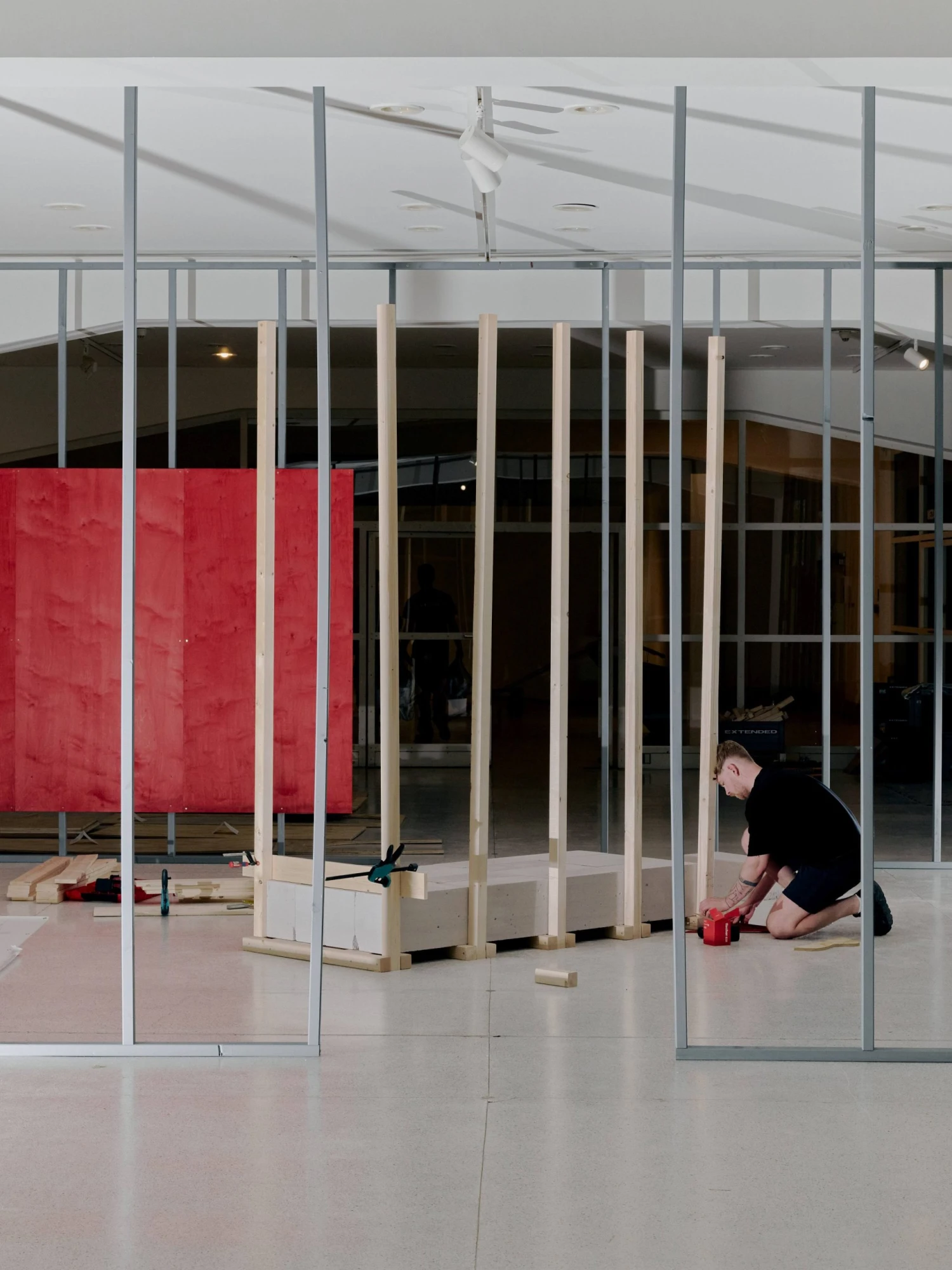 Stavba instalace Mariany Chavíkové